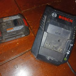 Bosch charger and battery  18v