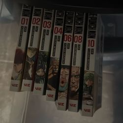 One Punch man manga Vol 1-4, 6, 8, 10