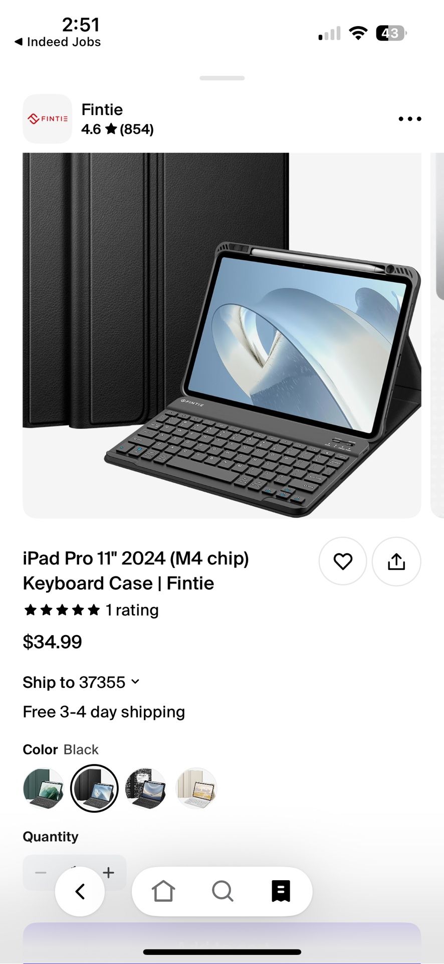 iPad 2024 M4 (comes With Case Keyboard And Apple Pen Gen 2)