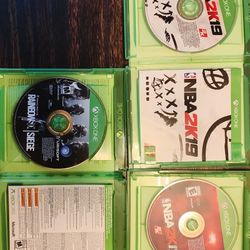 Xbox One Games NBA2K17  NBA2K19 RAINBOW SIX SIEGE 