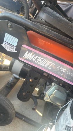 Mechanic marvels 4000 watt dual fuel generator.