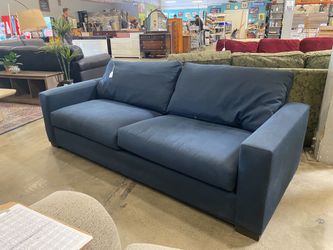ROOM &amp; BOARD Steely Blue Square Frame Sofa