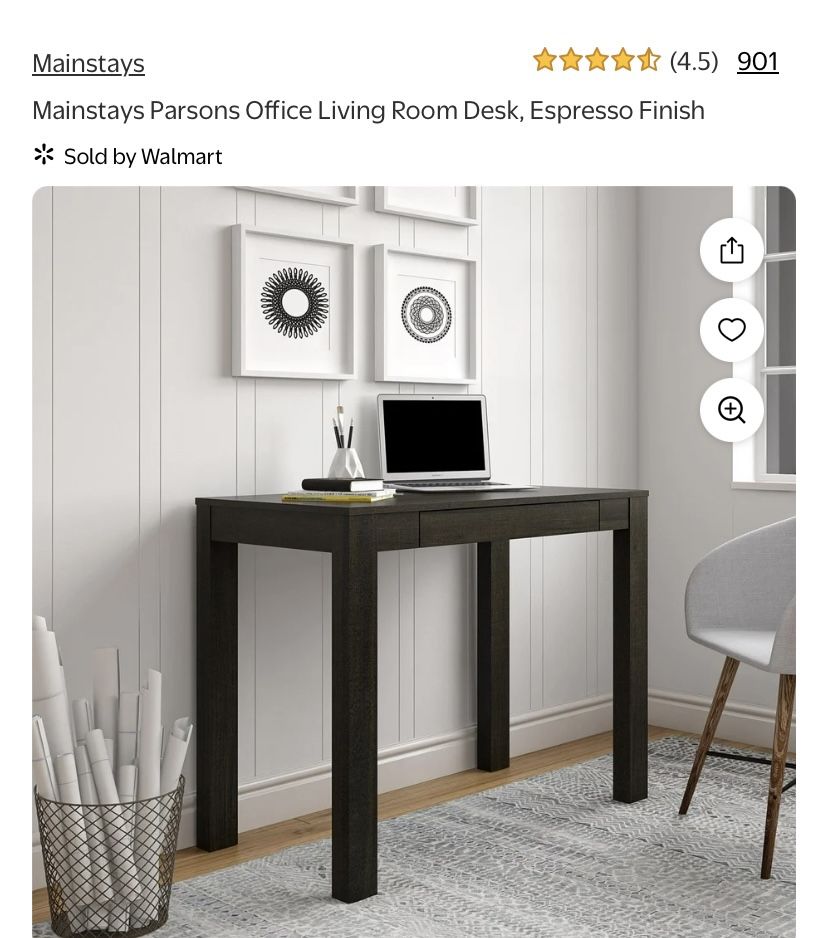 Simple Wood Colored Desk