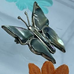 Silver Opal Brooch