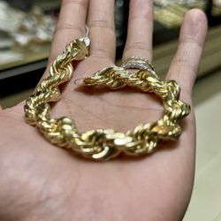 Gold Rope Bracelet 