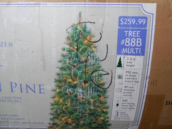 Donner and Blitzen 7.5 feet Christmas tree
