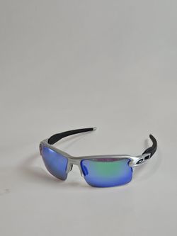 Gray/Black and Blue Lens Men's Outdoor Fishing Sports  Glasses  UV Protection  Athletic Sunglasses