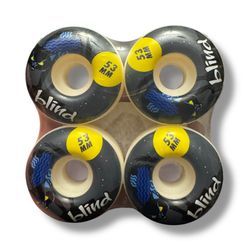 Unisex Blind Skateboard Wheels 53mm Black