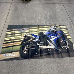 Yamaha R1 Garage Banner