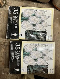 35 C6 FACETED LIGHT SET  String Lights 