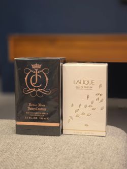Juicy Couture Royal Rose & Lalique for Women by Lalique Perfume Bundle for Girlfriend / Wife / Mothers