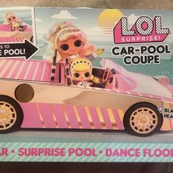 Brand New lol Surprise Car Pool Coupe Damaged Box