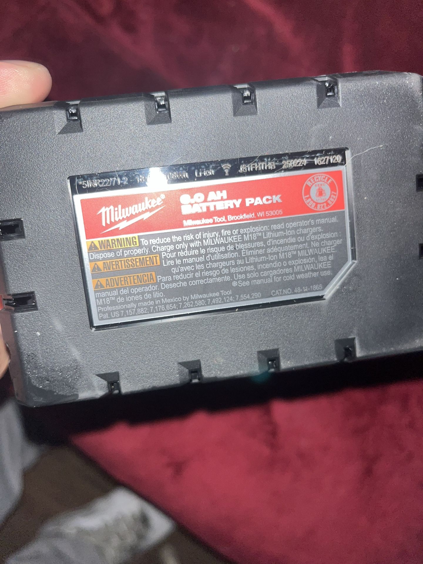 Milwaukee Tool, Battery And Charger