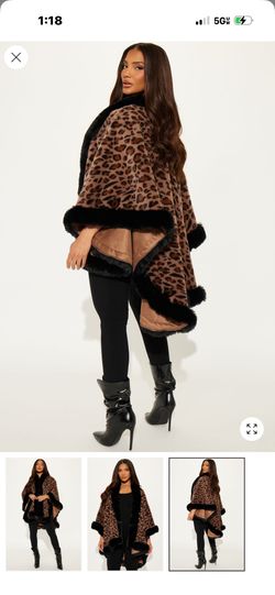 Over Top Leopard Coat 