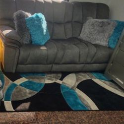 *Weekend Special!!!*---Charming Barcelona Gray Fabric Reclining Sofa/Chair Sets---Now $899!!!---Delivery And Financing😎