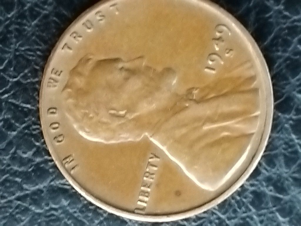 1949 Wheat Penny With Mint Defect