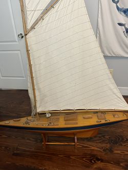 Wooden Sailboat Large