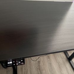Electric Standing Desk And Office Chair 