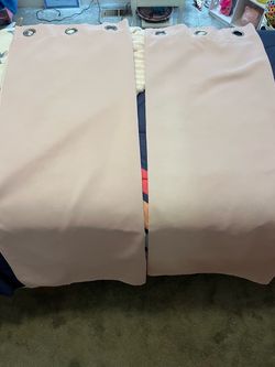 Blush Pink Grommet Curtain Panels – Set of 2