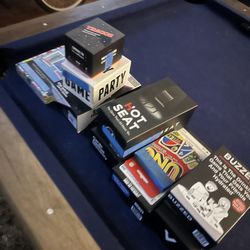 8 Board Games |New Phone Who Dis|Hot Seat|Millennial Lotería |Tell Me W/O Telling Me|Who’s Most Likely To..|Cards Against Humanity|Buzzed|Tragos|