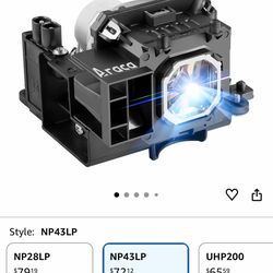 Araca NP43LP Replacement Projector Lamp with Housing for NEC ME331W ME331X ME401W ME301W ME361W ME401X ME301X ME361X Projector Lamp