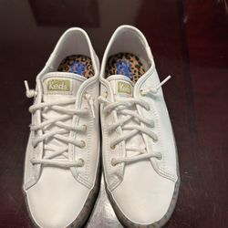 Tenis De Niña Size 3/5M Nuevos Blancos 