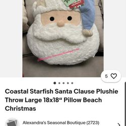 Santa Claus Plushie Throw Pillows 