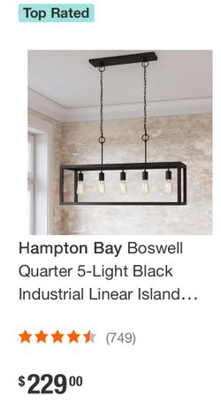Hampton  Bay  Boswell Chandelier 