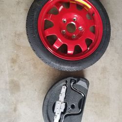 Porsche Boxster (986) Spare Tire Kit (Spare, Jackstand and foam insert)
