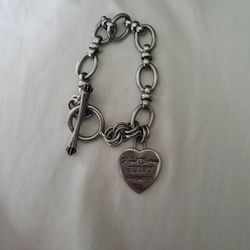 Silvery Juicy Couture bracelet
