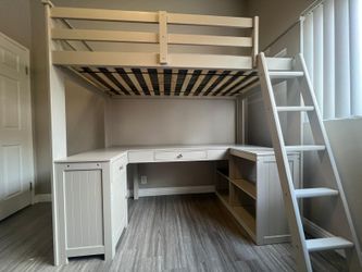 Twin Bed With Desk