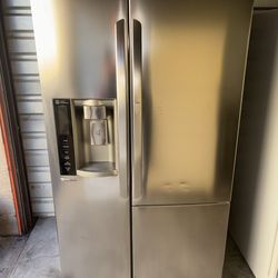 LG Stainless Steel Refrigerator And Freezer