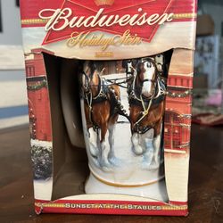 2006 Holiday Budweiser Beer Stein 
