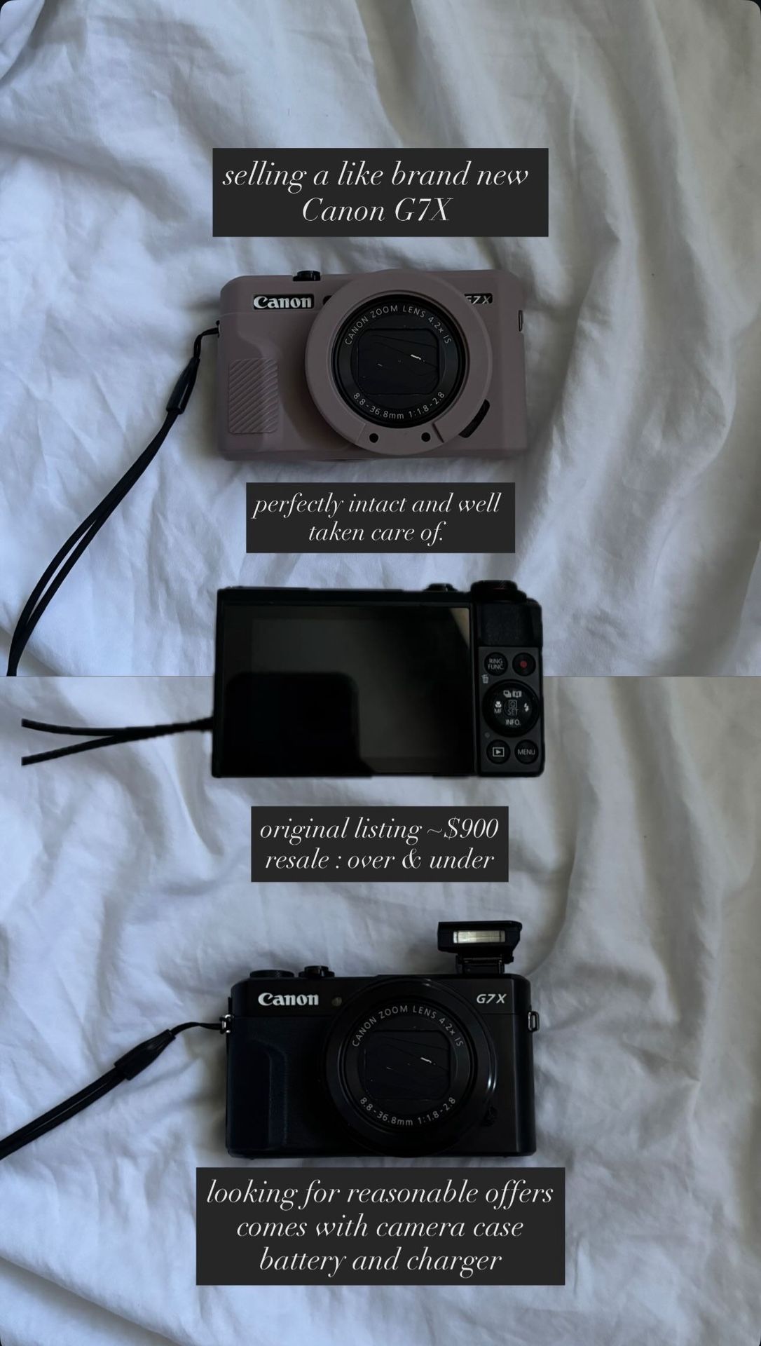 canon G7X  mark ii- reasonable offers
