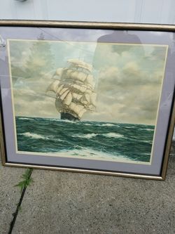 The Norman Court by Henry Scott Ship Print