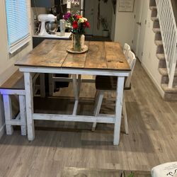 Farm Style Dining Table 