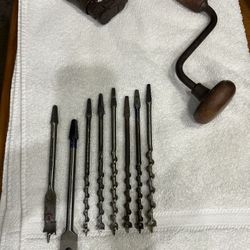 Vintage Dunlap Ratcheting Bit Brace Hand Drill