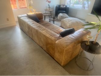 Large leather sofa