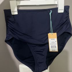 NWT Size small Blue high waisted bikini bottoms