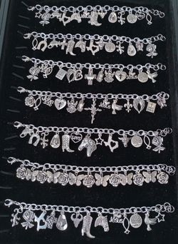 Silver-Tone Charm Bracelets for $20 each
