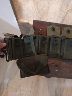 Ww2 1943 m1923 Springfield cartridge belt