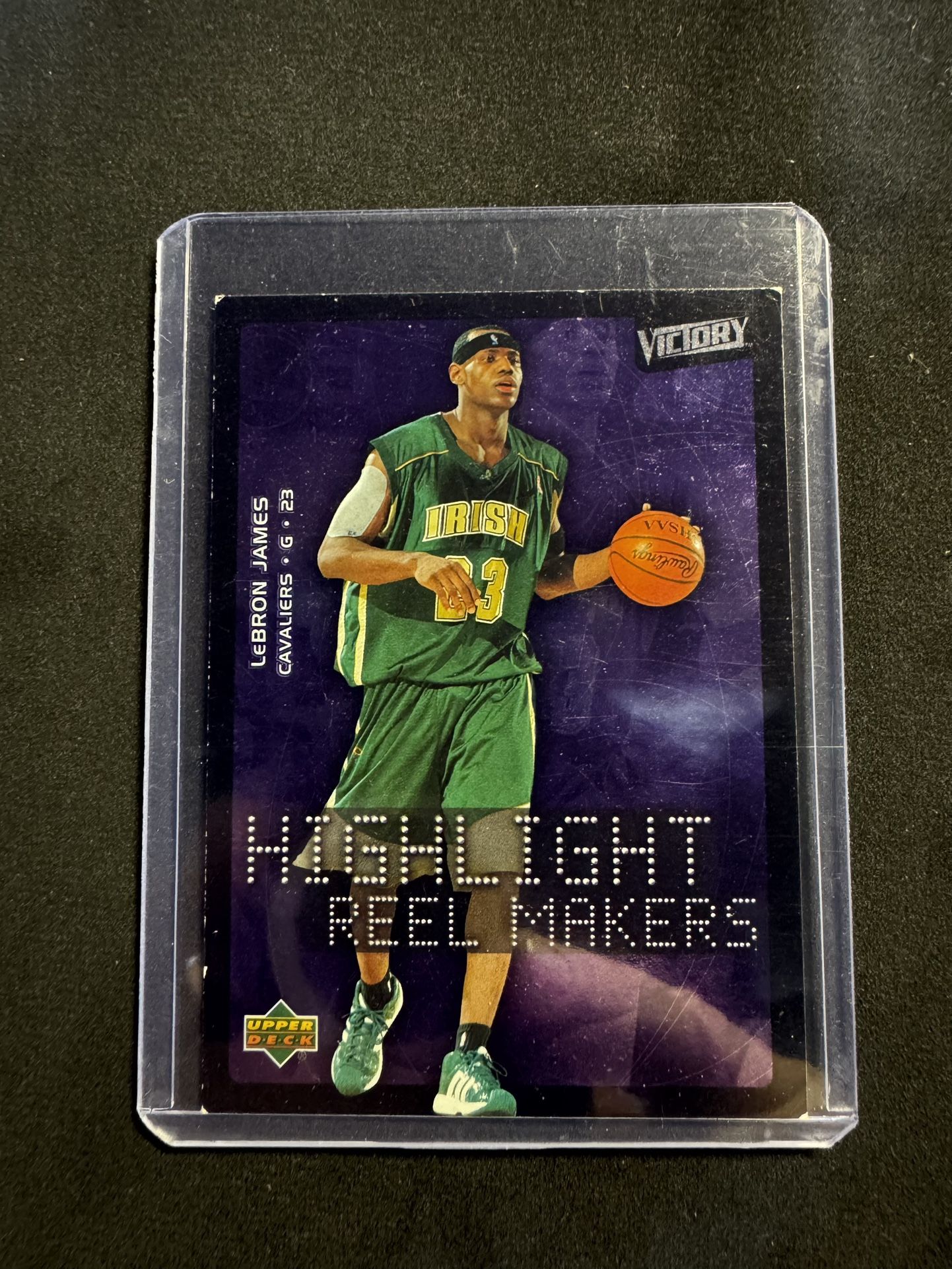 NBA Lebron James High School Upper Deck Victory Rookie Insert Card - Rare