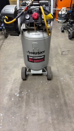 20 Gallon Husky Quiet Air Compressor on Wheels