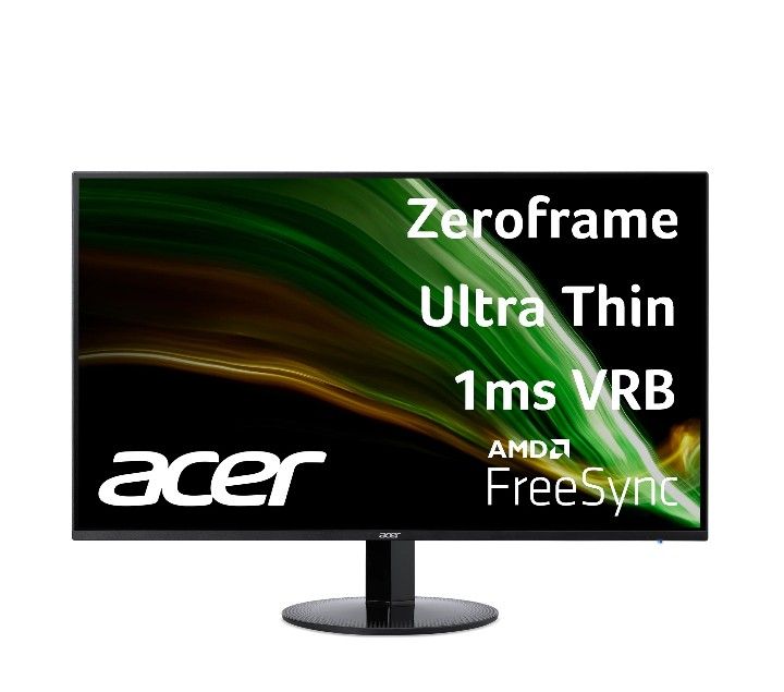 Acer 23.8” Full HD (1920 x 1080) Ultra-Thin IPS Monitor, 75Hz, 1ms VRB, SA241Y Bi, Acer Visioncare