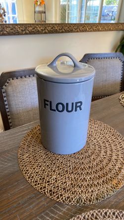Flour canister, color gray/ contenedor para arina , color Gris