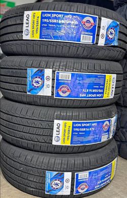 195/55R16 Lion Sport Set 4 New Tires