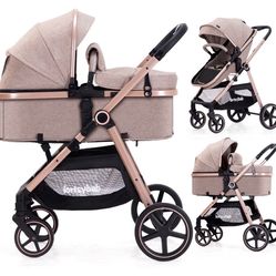 Baby Stroller (Beige) $130