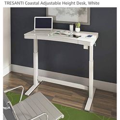 Tresanti  White Standing Desk