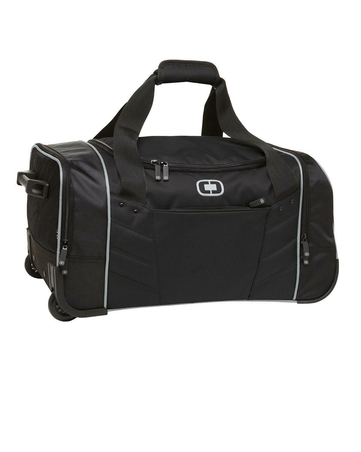 OGIO Wheeled Travel Duffel Bag Black/Silver