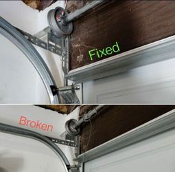 Garage door cables off